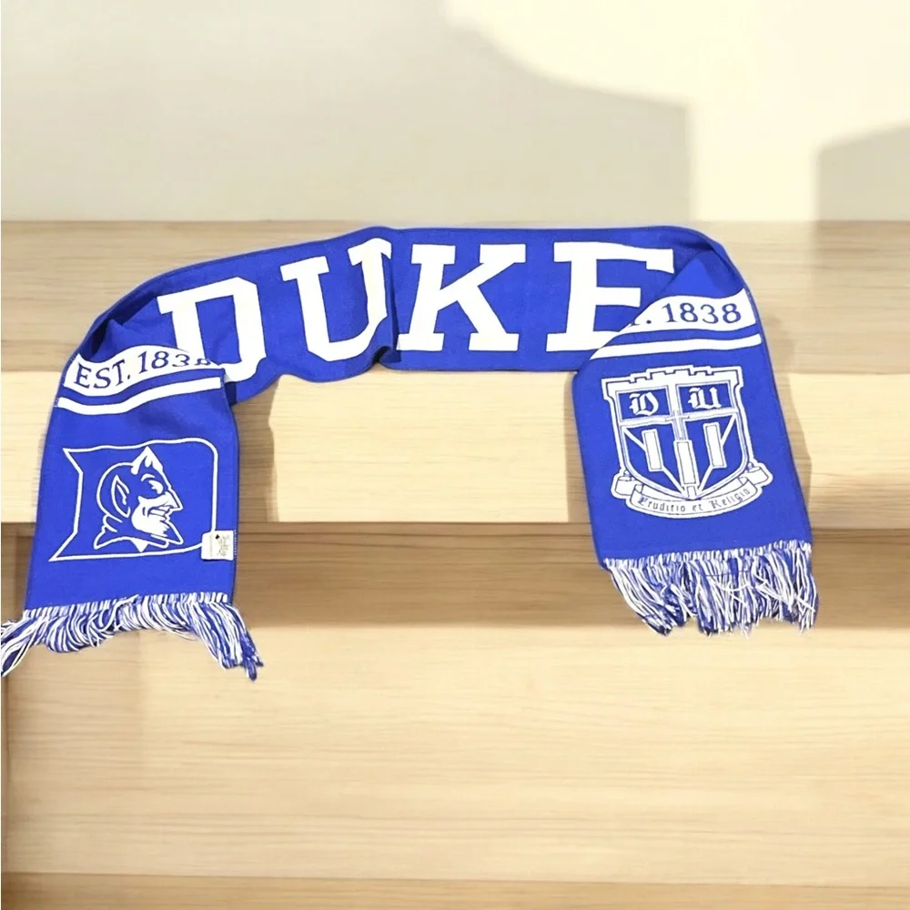 Duke University Blue Devils Double Sided Striped Winter Scarf.